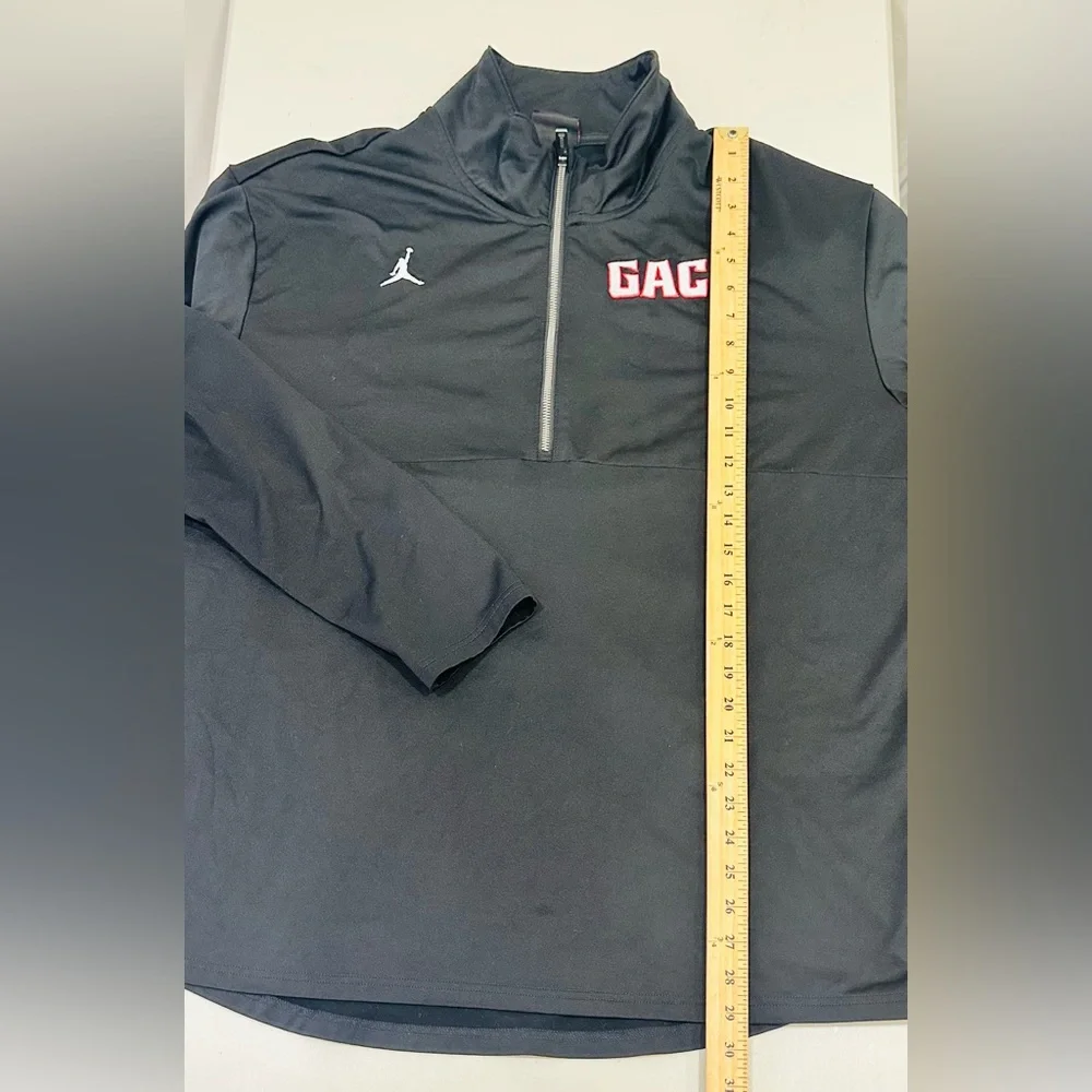 Jordan Sweater‎ Mens XL  Black  Pullover 1/4 Zip Long Sleeve